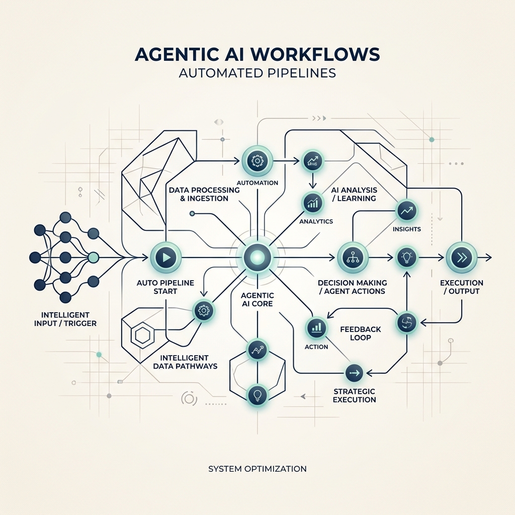 Agentic Workflows visual illustration